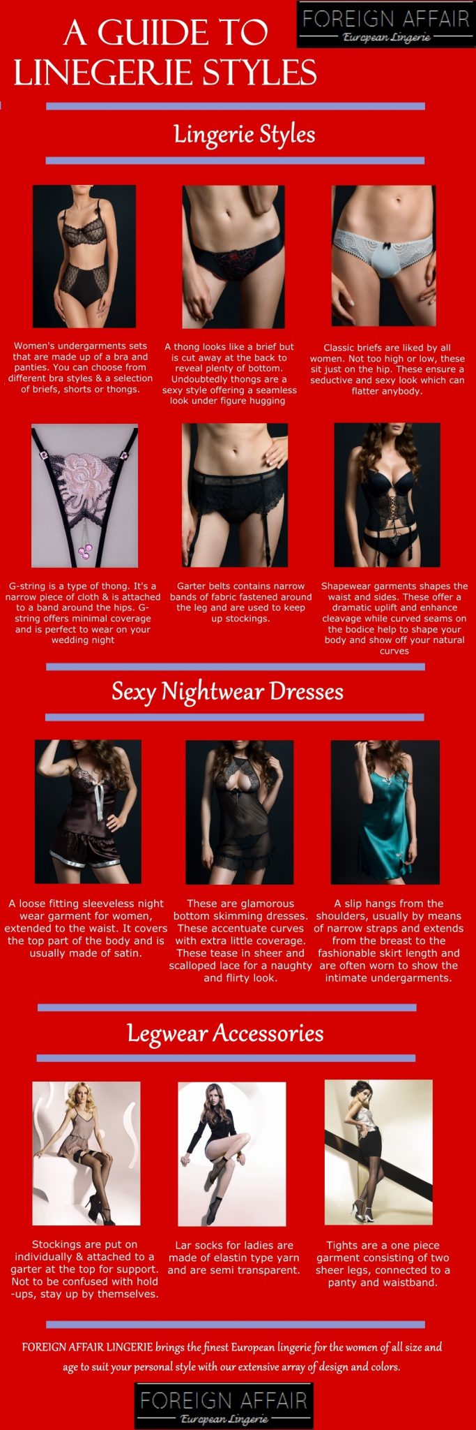 18 Lingerie Infographics Amerikanki