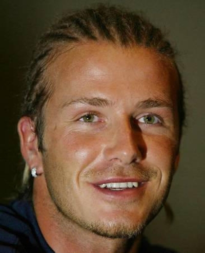 David Beckham with dreadlocks