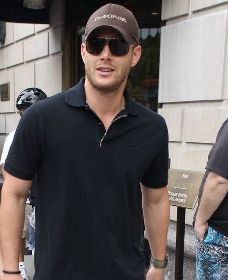 Jensen Ackles in cap and sun glasses