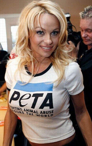 pamela anderson peta