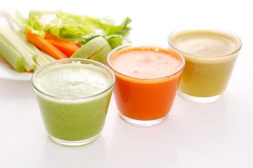 Carrot, celery and apple juice