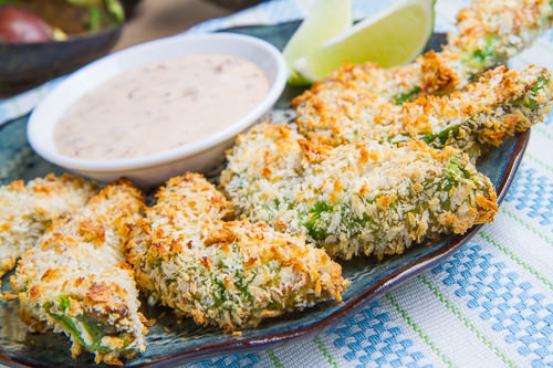 Baked avocado fries