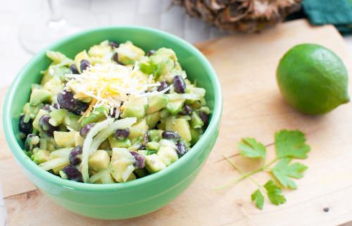 Black bean avocado salad