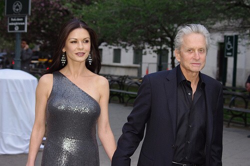 Catherine Zeta Jones and Michael Douglas