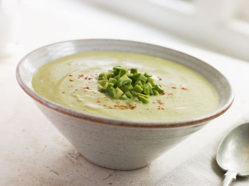 Chilled avocado soup