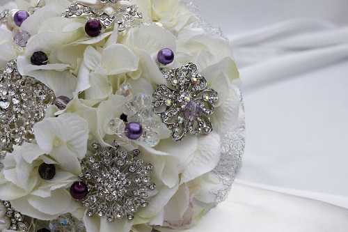 Vintage crystal bouquet