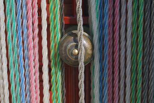 Antique doorknob curtain tiebacks