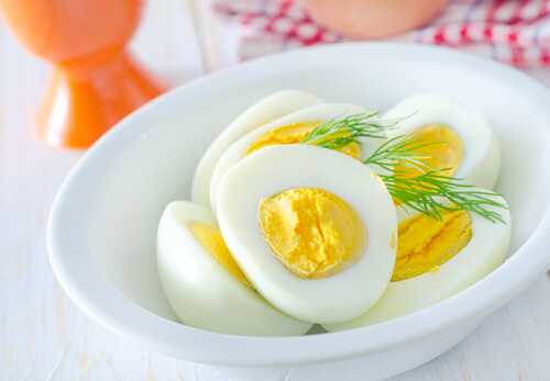 Hard-boiled eggs