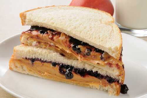 The peanut butter and jelly sandwich