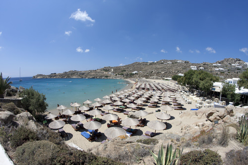 Super Paradise Beach, Mykonos, Greece