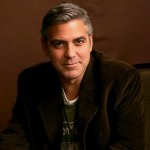 George Clooney sitting