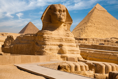 The Pyramids and the Sphinx