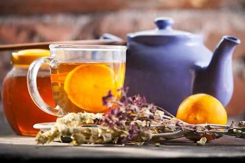 Use honey as a sweetener in herbal teas