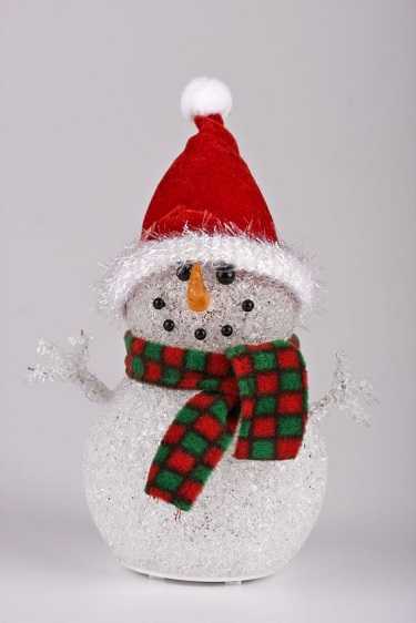 A Snowman from recycled plastic