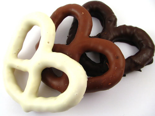 Chocolate covered pretzels