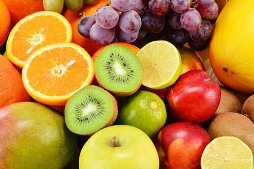 Composition with variety of fruits