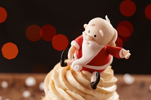 Santa Claus cupcakes