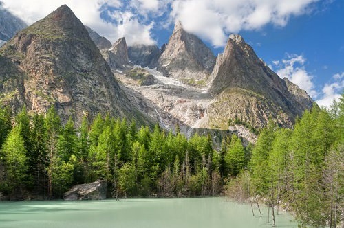 Mont Blanc French Italian Border