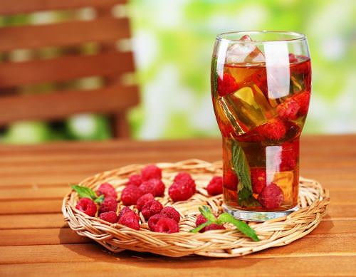 Raspberry Iced Green Tea