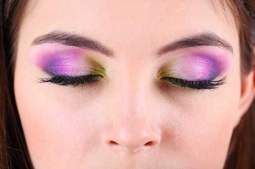 Shimmery Eye Shadow and Heavy Concealer