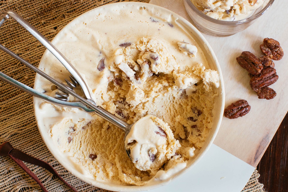 Butter pecan ice cream