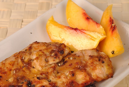 Chicken and Peaches Cheese Plate