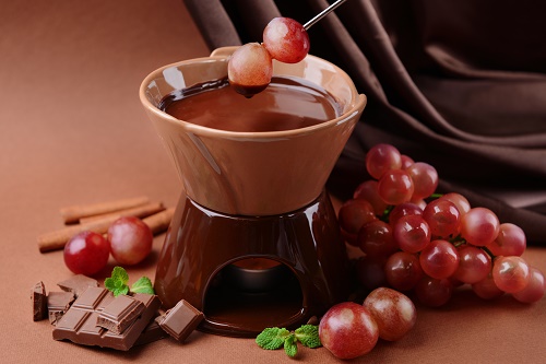 Chocolate Frangelico fondue