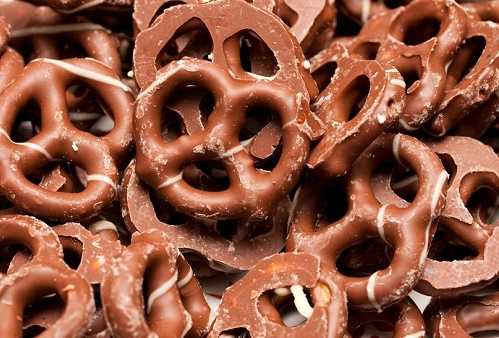 Chocolate covered pretzels