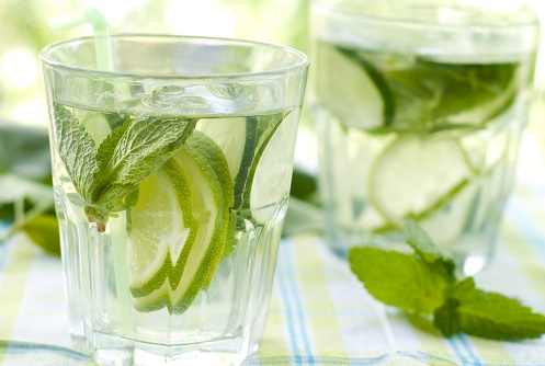 Cucumber mint water