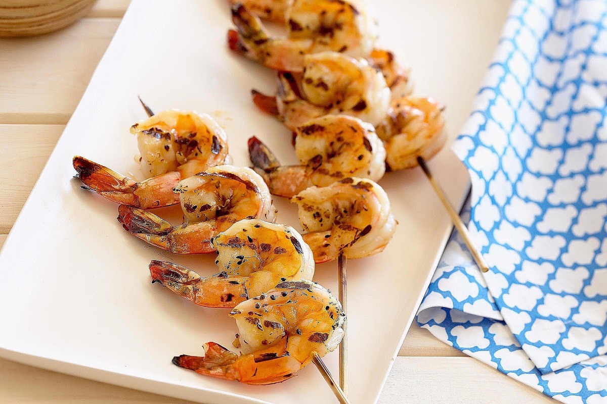 Grilled Peanut Shrimp