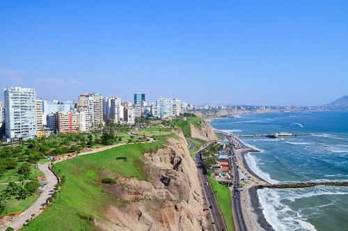 Surfing in Lima Peru