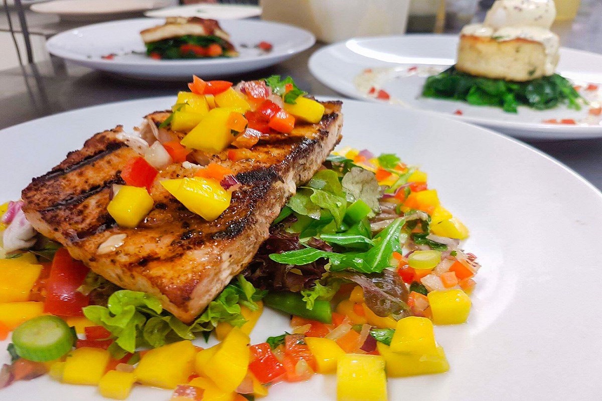 Mango Swordfish Salad