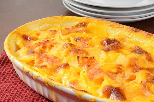 Mango gratin