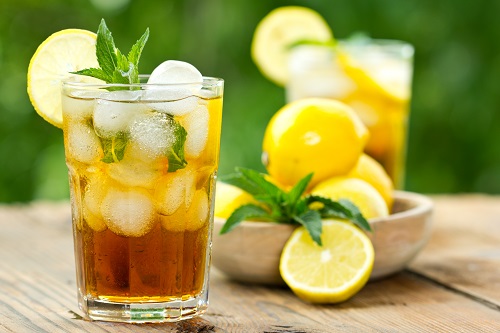 Mint iced tea