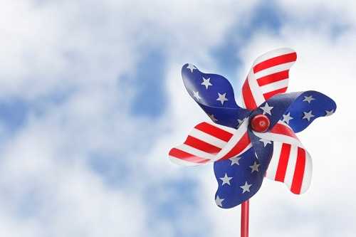 Patriotic pinwheels