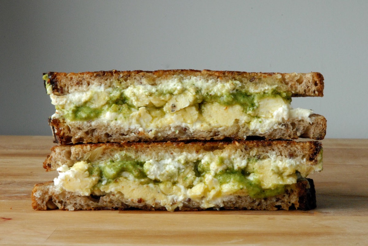 Pesto Grilled Cheese