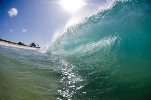 Surfing in Pipeline Oahu Hawaii