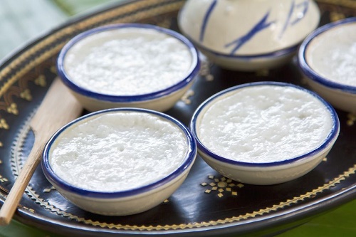 Rice coconut custard