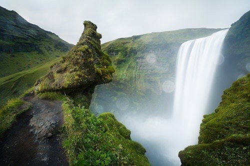 Skógafoss waterfall Iceland