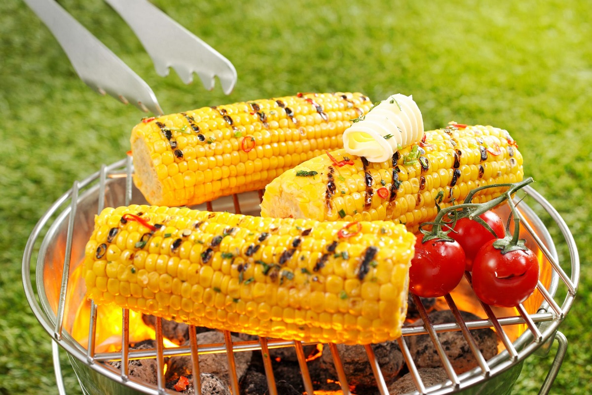 Spiced and grilled corn