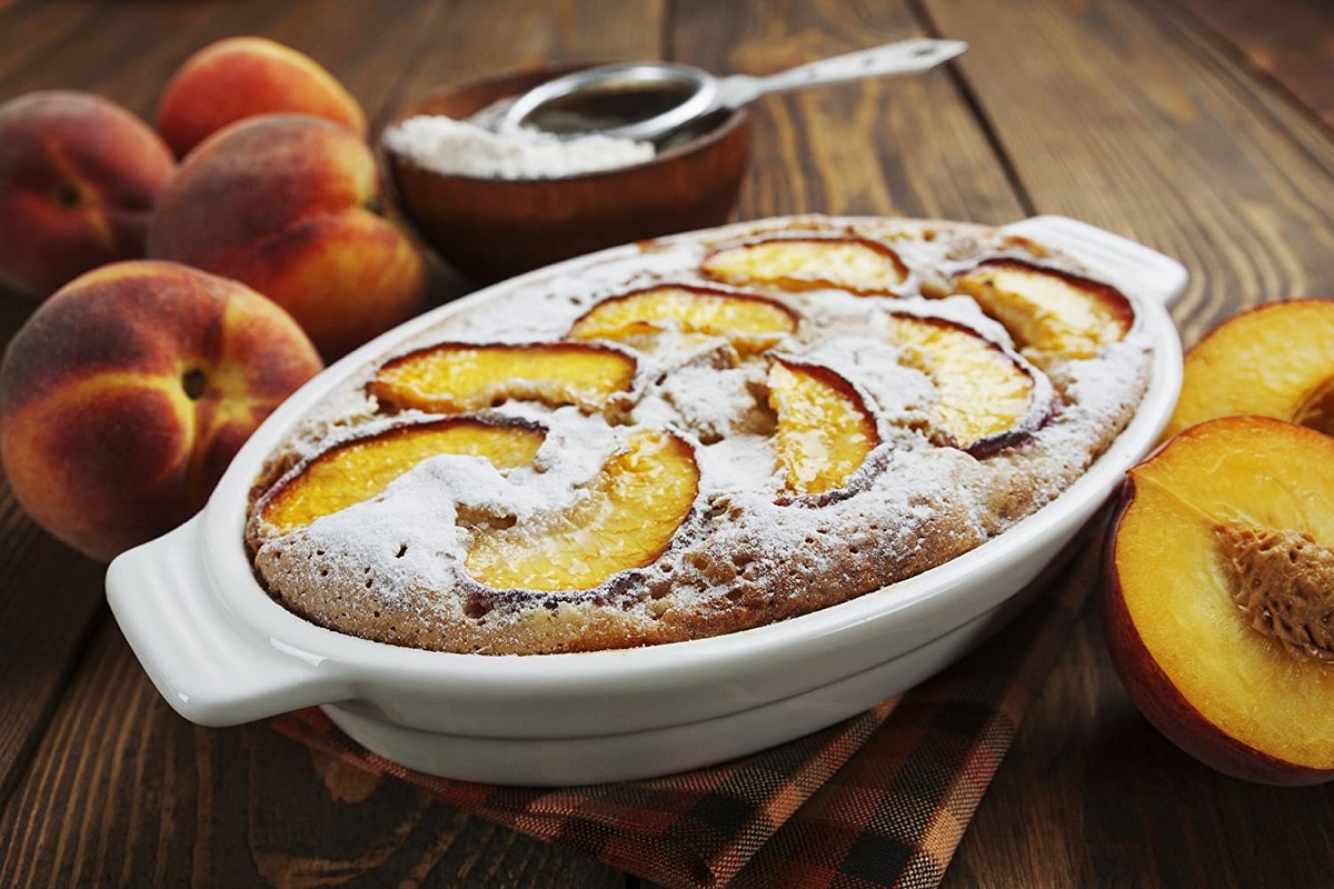 Summer peach cake