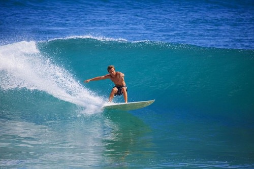 Surfing in Superbank Gold Coast Australia