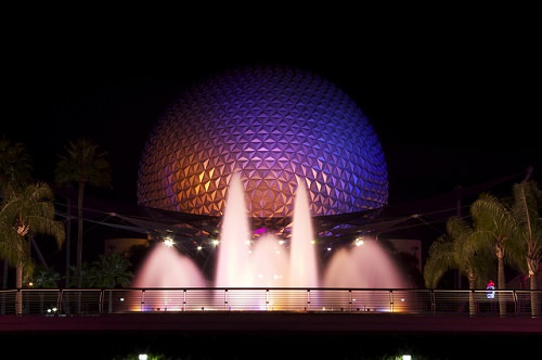 The Fountain of Nations at Epcot in Lake Buena Vista Florida