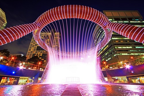 The Fountain of Wealth at Suntec City Mall in Singapore