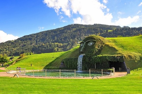 The Swarovski Fountain in Innsbruck Austria