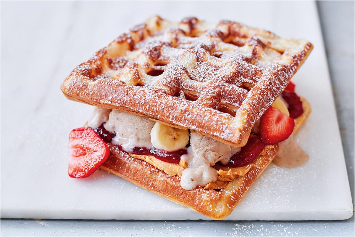 Waffle Ice Cream Sandwiches