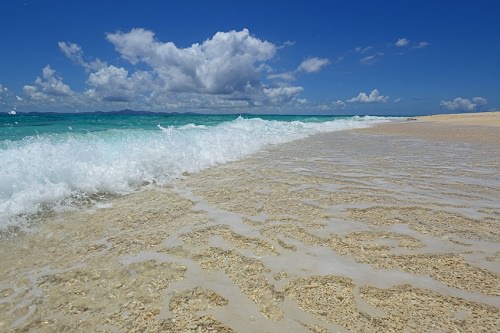 Surfing in White Beach Okinawa Japan