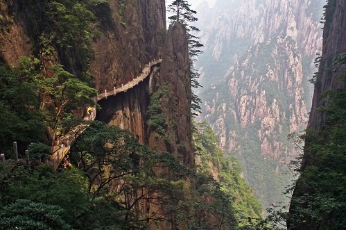 The Enshi Canyon in the Hubei province