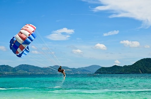 The parasailing adventures