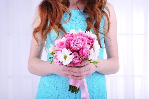Brightly colored short wedding dresses can be spectacular